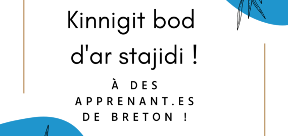 Kinnigit bod d’ar stajidi evit un nebeud nozvezhioù ! Proposez le gite à des apprenant.es de breton pour quelques nuits !
