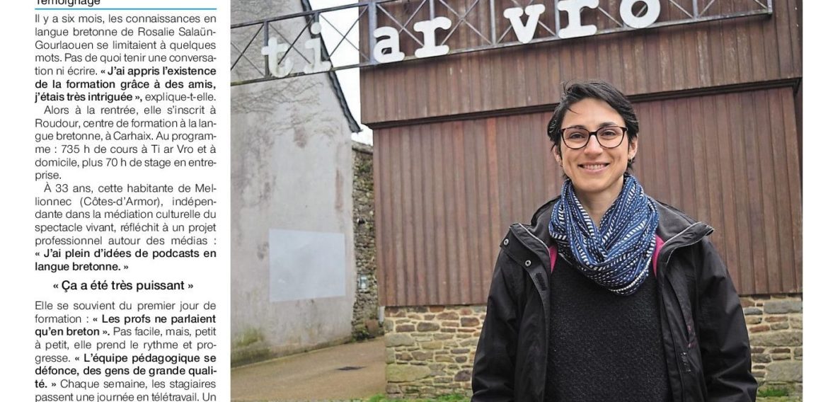 Apprendre le breton, « un voyage très intime ». Ouest-France. 24/03/21