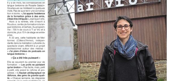 Apprendre le breton, « un voyage très intime ». Ouest-France. 24/03/21