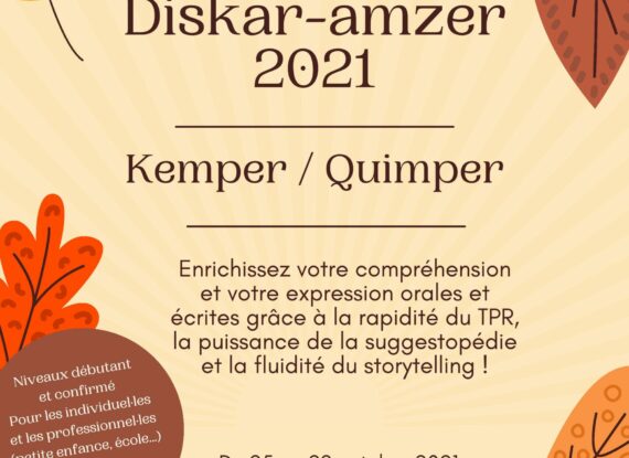 Stage d’automne 2021 : profitez des vacances pour apprendre ou perfectionner votre breton ! Stage d’automne 2021 : profitez des vacances pour apprendre ou perfectionner votre breton !