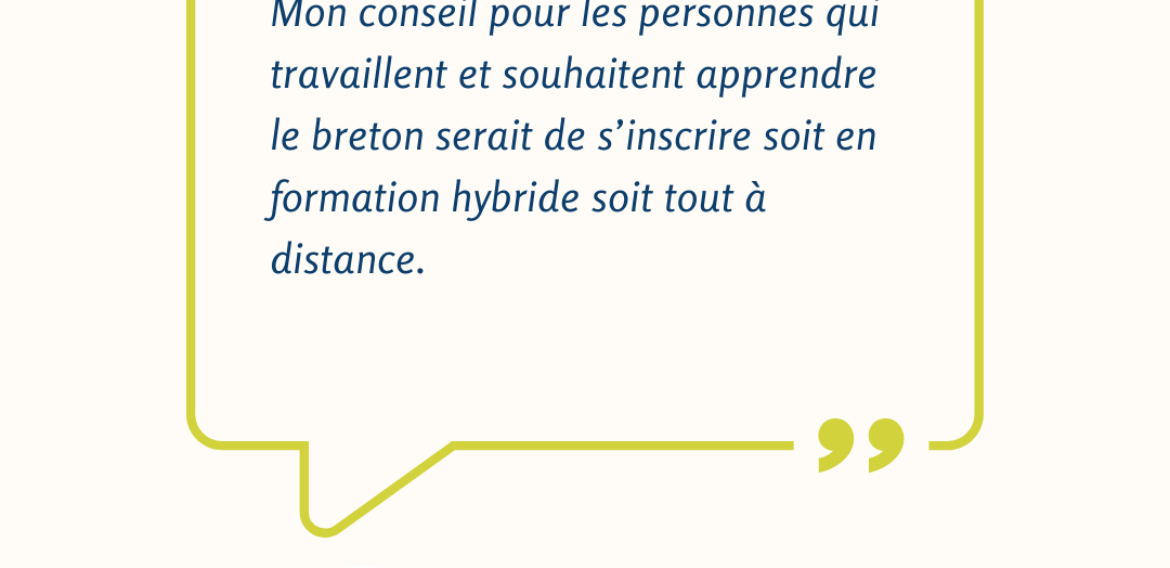 Nolwenn Le Dissez : “Avec l’apprentissage à distance, on apprend de la même manière”