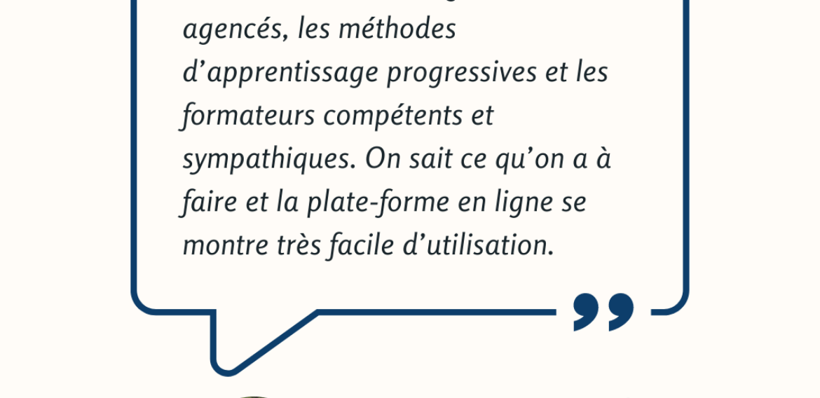 Yvette Logan : “La plate-forme en ligne est très facile d’utilisation et vous avez des conversations en visio”