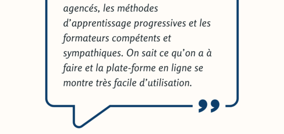 Yvette Logan : “La plate-forme en ligne est très facile d’utilisation et vous avez des conversations en visio”