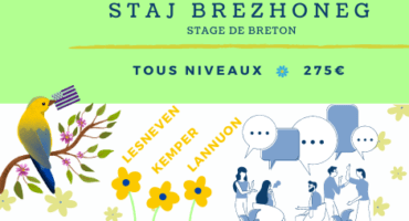 Printemps 2024 : Stages de breton de 5 jours à Lesneven, Quimper et Lannion